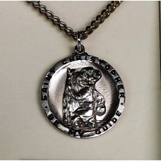 St Christopher Medal on Chain